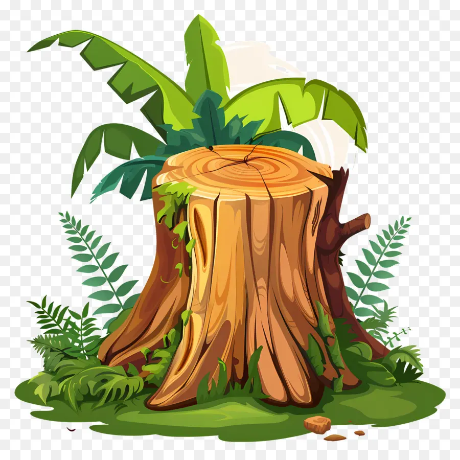 Tocón De árbol，Bosque PNG