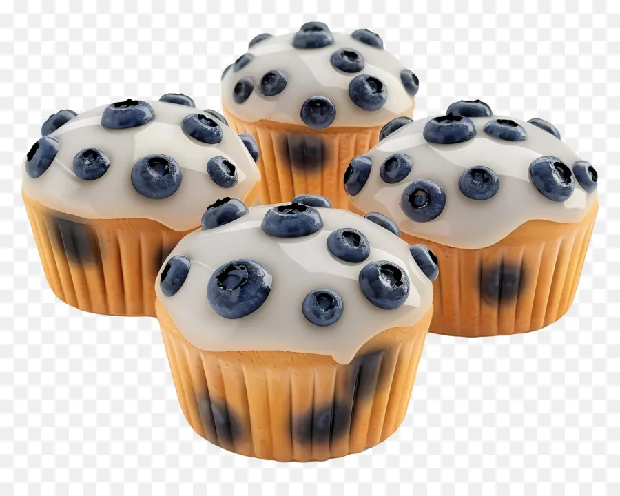 Muffins De Arándanos，Horneado PNG