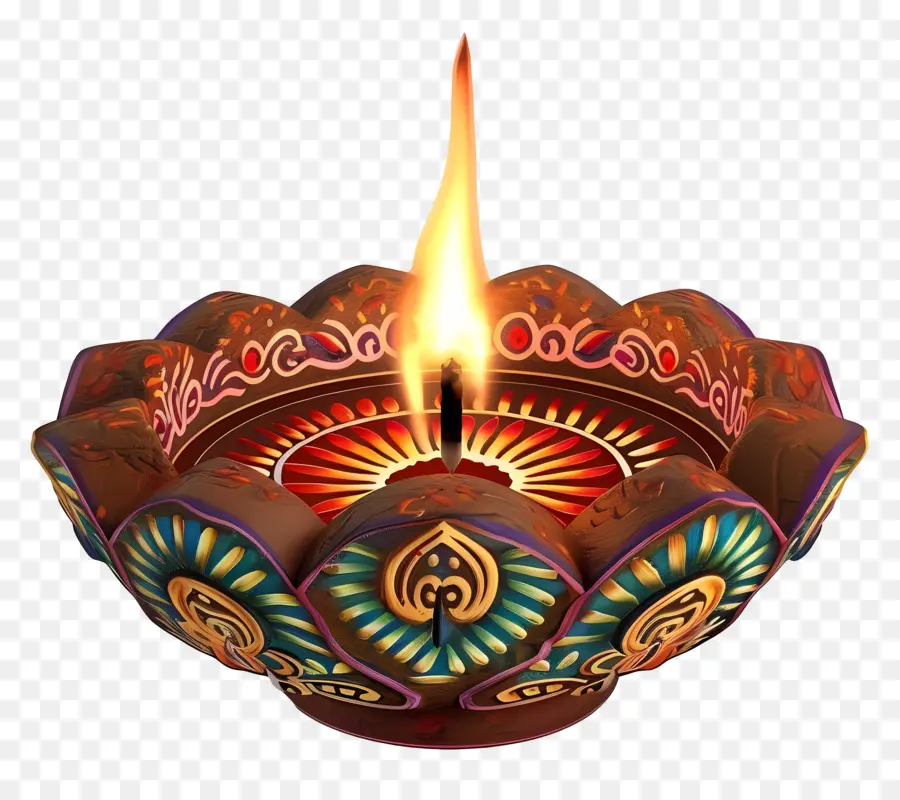 Diwali Diya，Lámpara Decorativa PNG