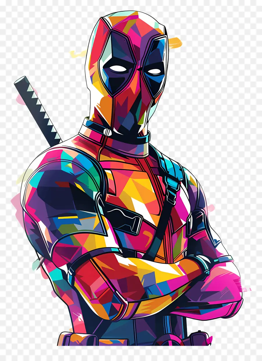 Dead Pool，Personaje Enmascarado Rojo PNG