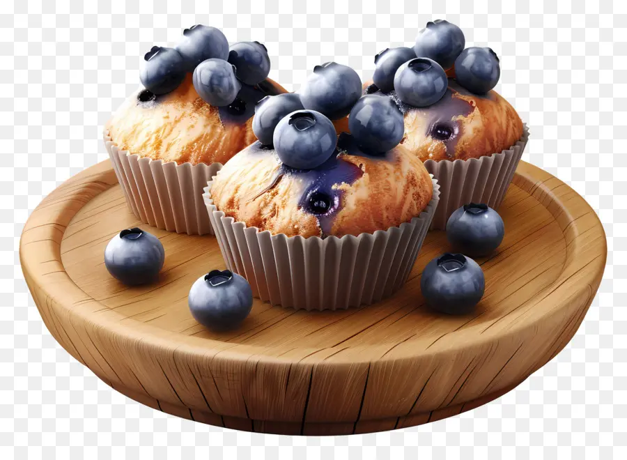 Muffins De Arándanos，Panadería PNG