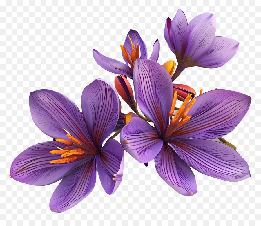 Flores De Azafrán，Flor Morada PNG