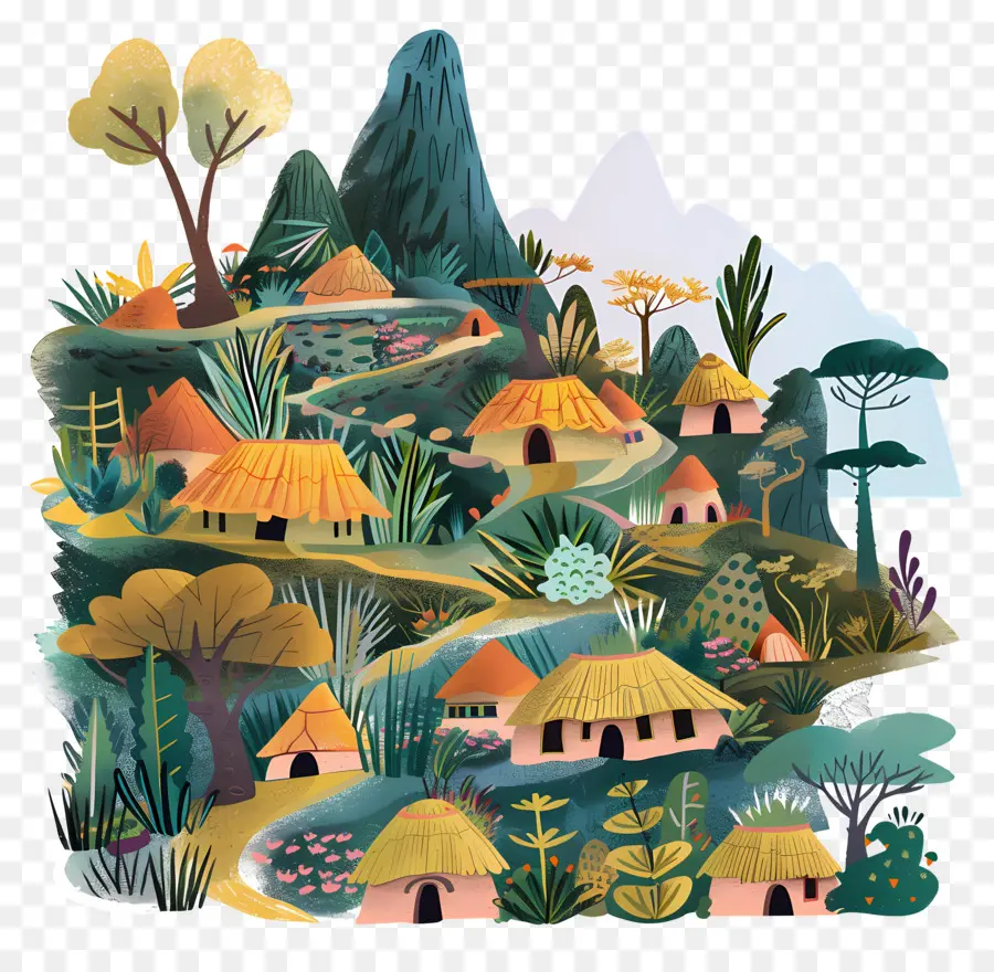 Paisaje Del Pueblo，Aldea PNG