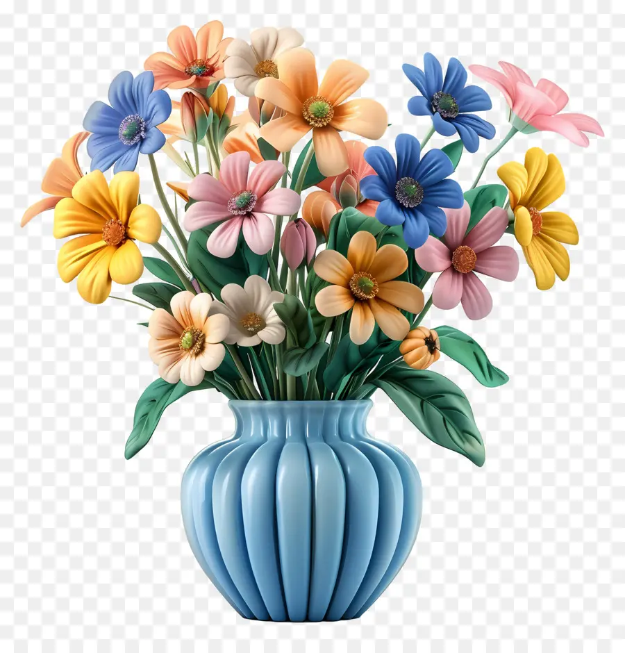 Flores En Florero，Florero PNG