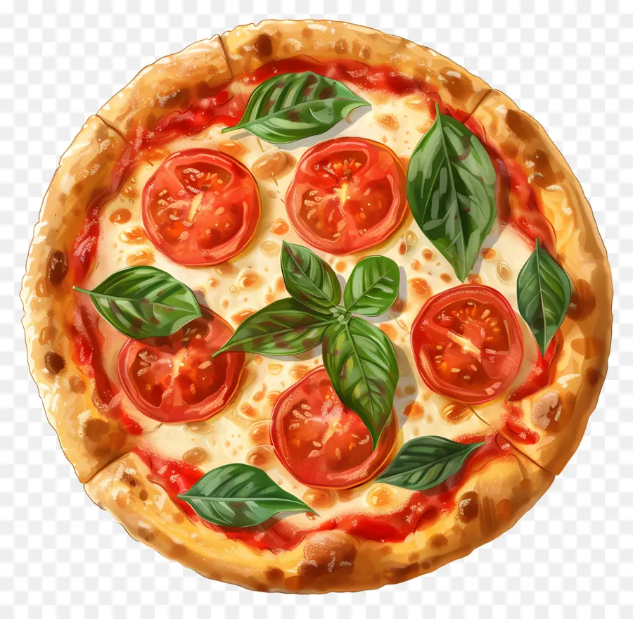 Pizza Margarita，Pizza PNG