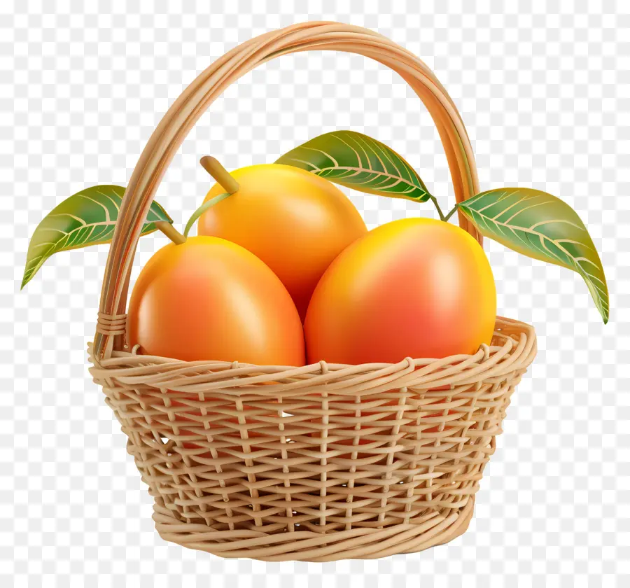 Mango En Canasta，Mangos En Canasta PNG