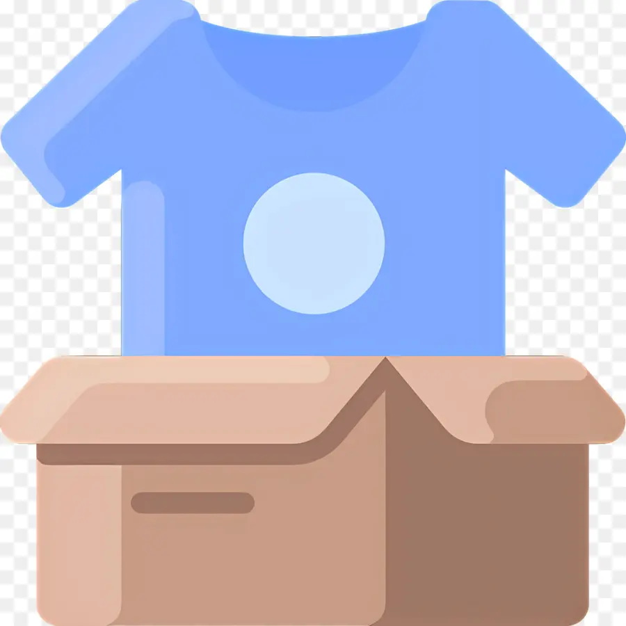 Caja De Ropa，Camiseta En Caja PNG