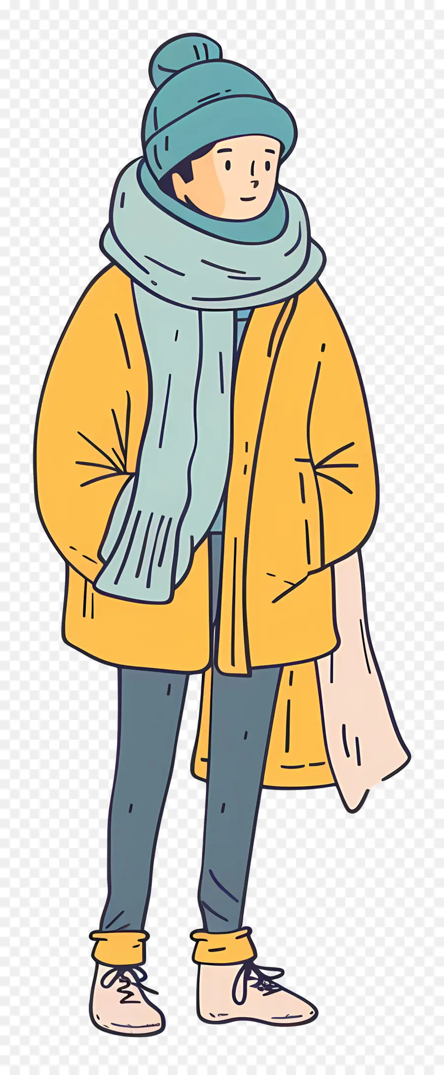 Hombre Invierno，Abrigo De Invierno PNG