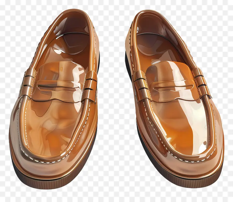 Mocasines，Zapatos Marrones PNG