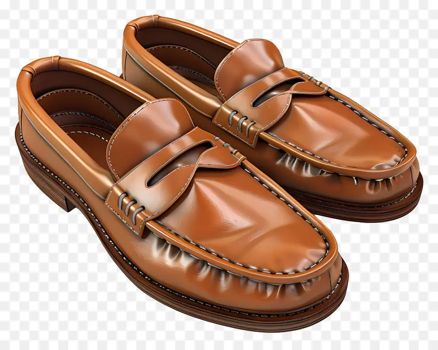 Mocasines，Mocasines Marrones PNG