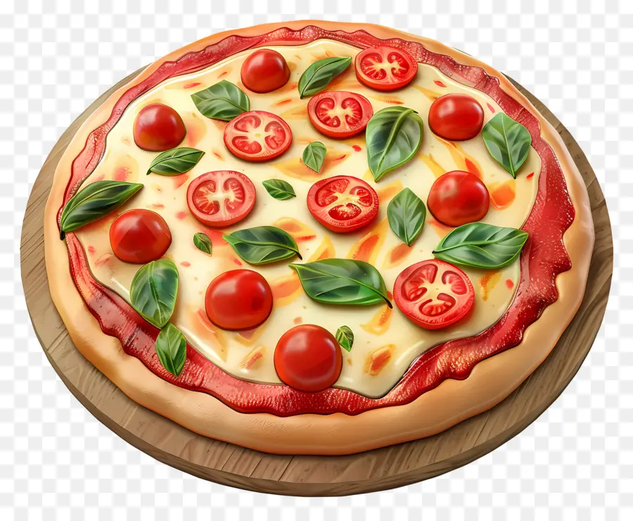 Pizza Margarita，Pizza PNG