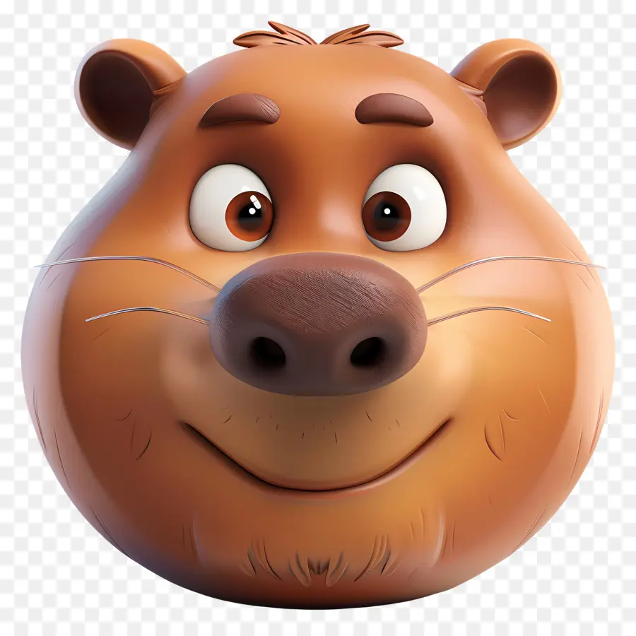 Cara De Castor，Oso De Dibujos Animados PNG