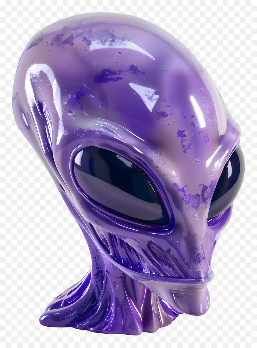 Cabeza Alienígena，Cabeza Alienígena Morada PNG