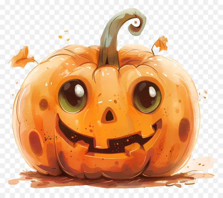 Linda Calabaza De Halloween，Calabaza Sonriente PNG