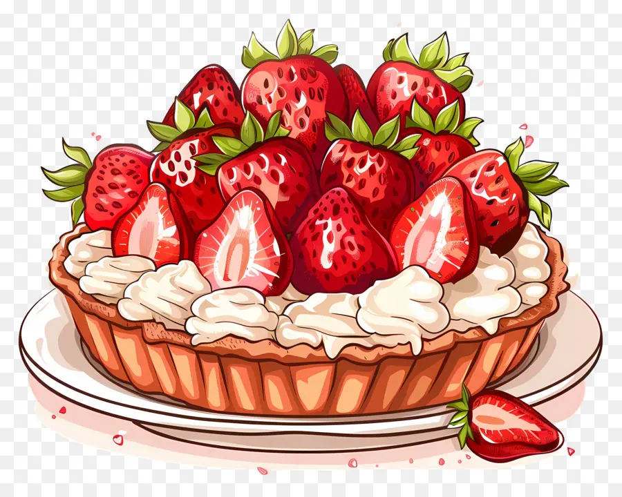 Pastel De Fresa，Tarta De Fresas PNG