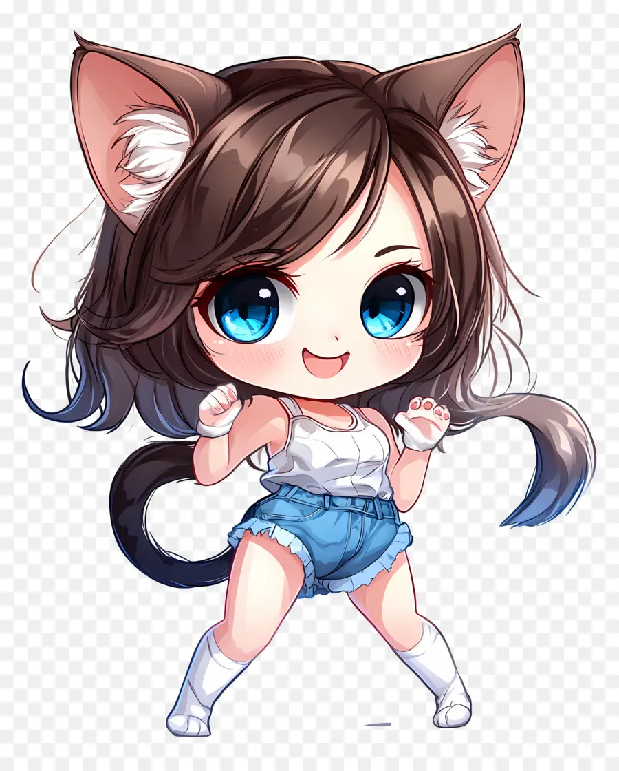 Chica Gato，Linda Chica Gato PNG