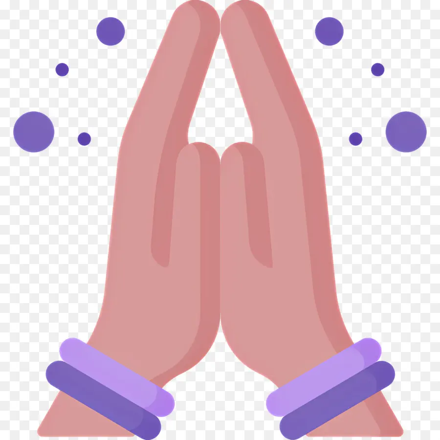 Namaste，Manos Orando PNG