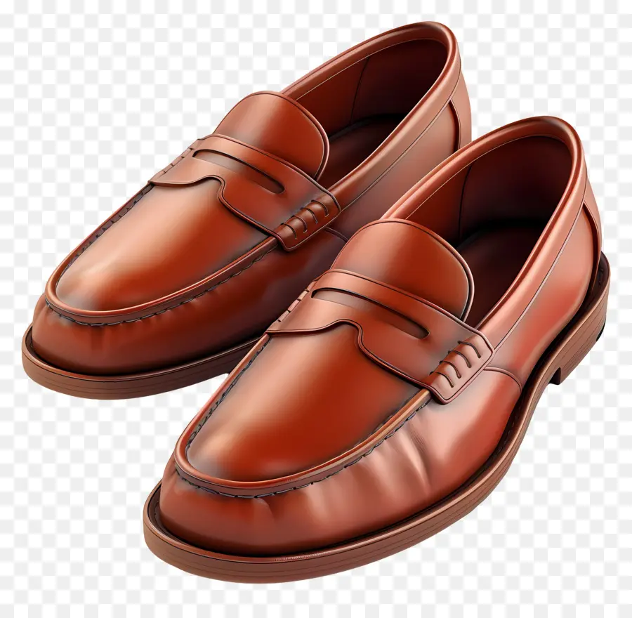 Mocasines，Mocasines Marrones PNG