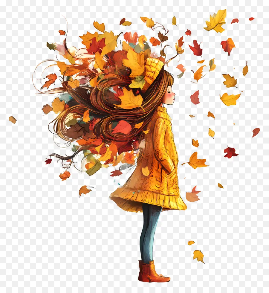 Chica De Otoño，Chica PNG