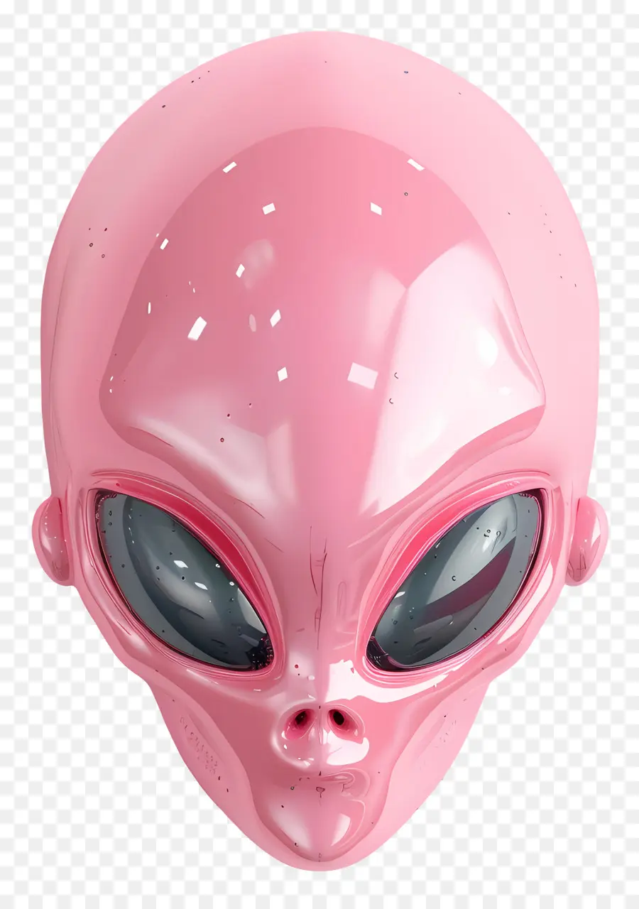 Cabeza Alienígena，Cabeza Alienígena Rosa PNG