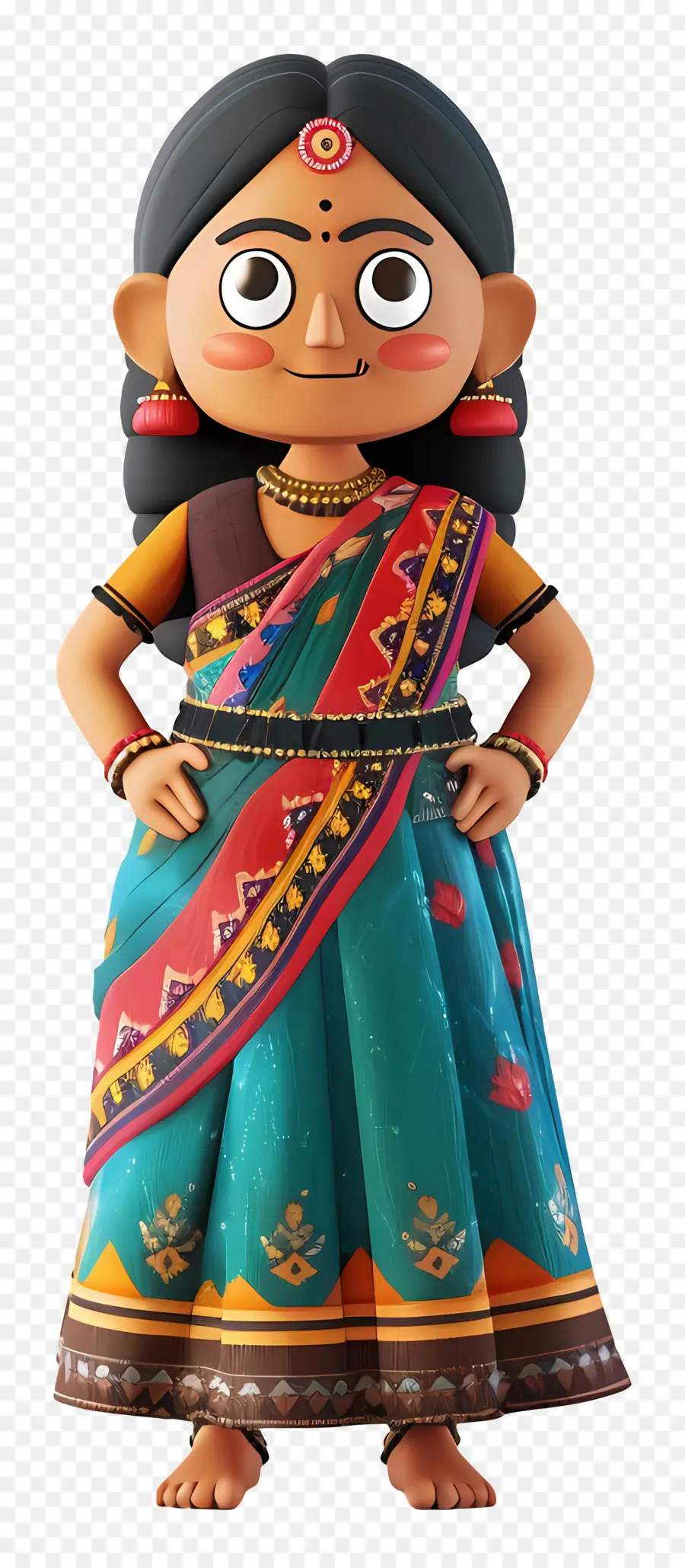 Mujer Gujarati India，Mujer De Dibujos Animados PNG