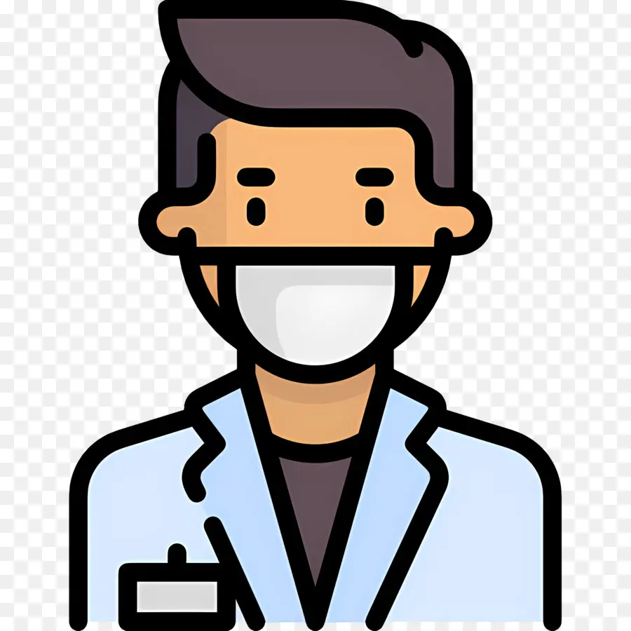 Dentista，Médico Con Máscara PNG