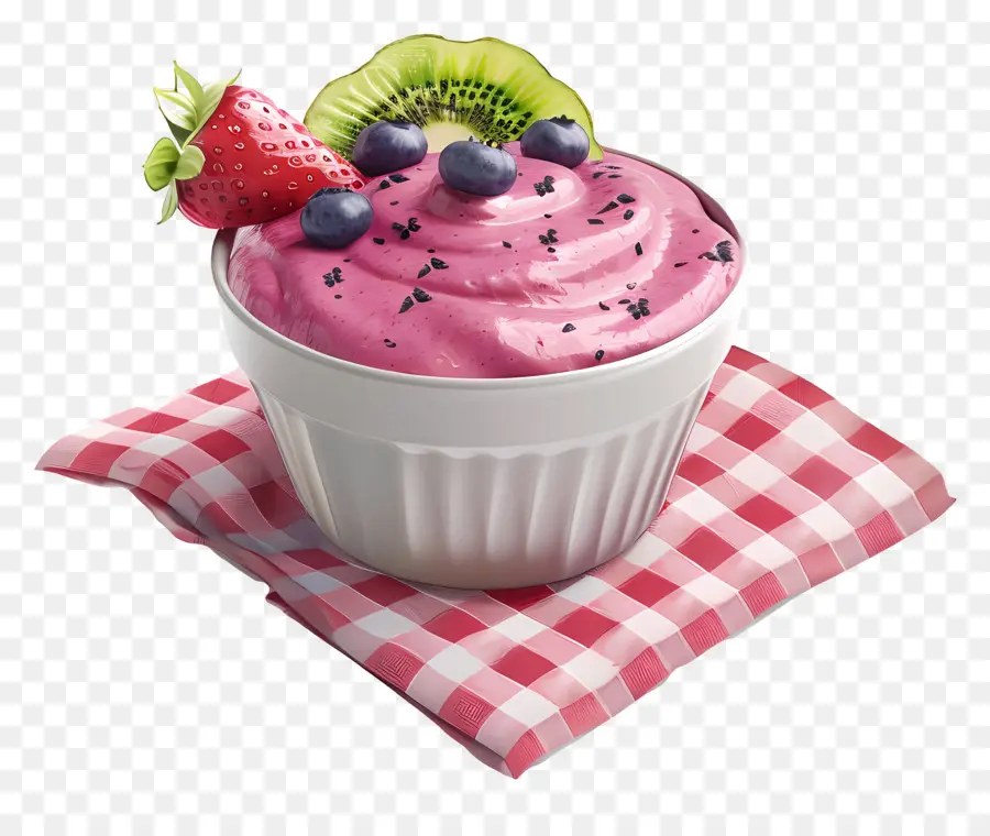 Tazón De Batido，Yogur De Frutas PNG