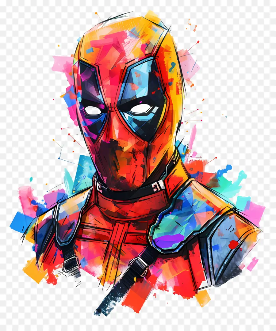 Dead Pool，Personaje Enmascarado Rojo PNG