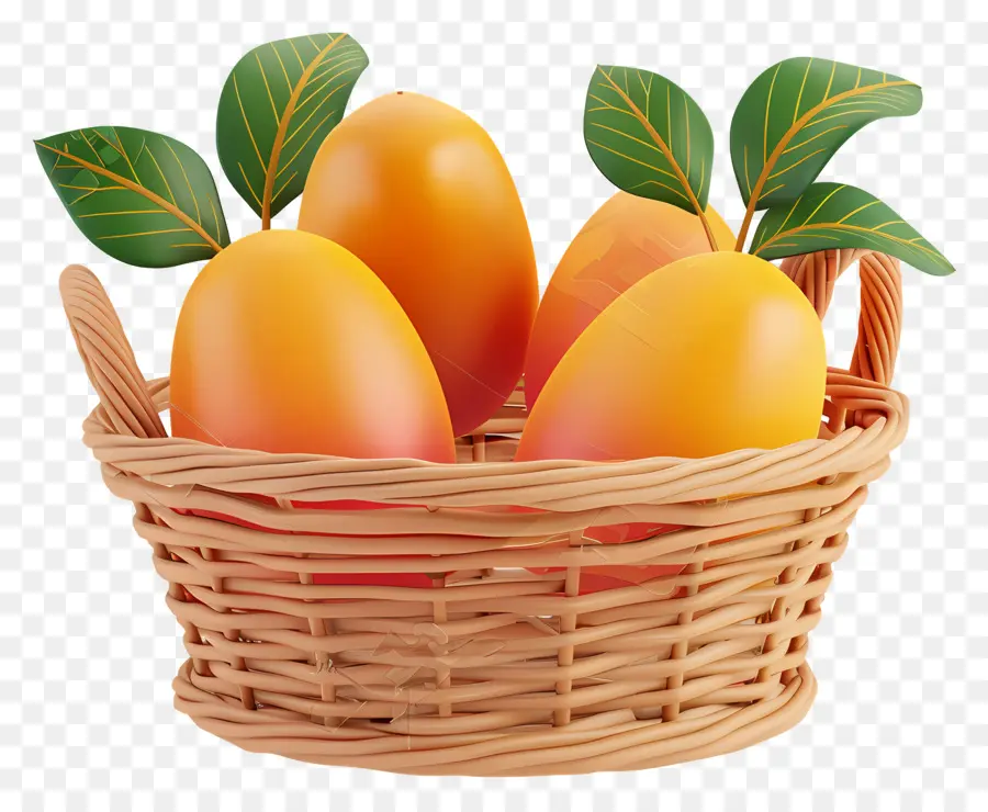 Mango En Canasta，Mangos En Canasta PNG