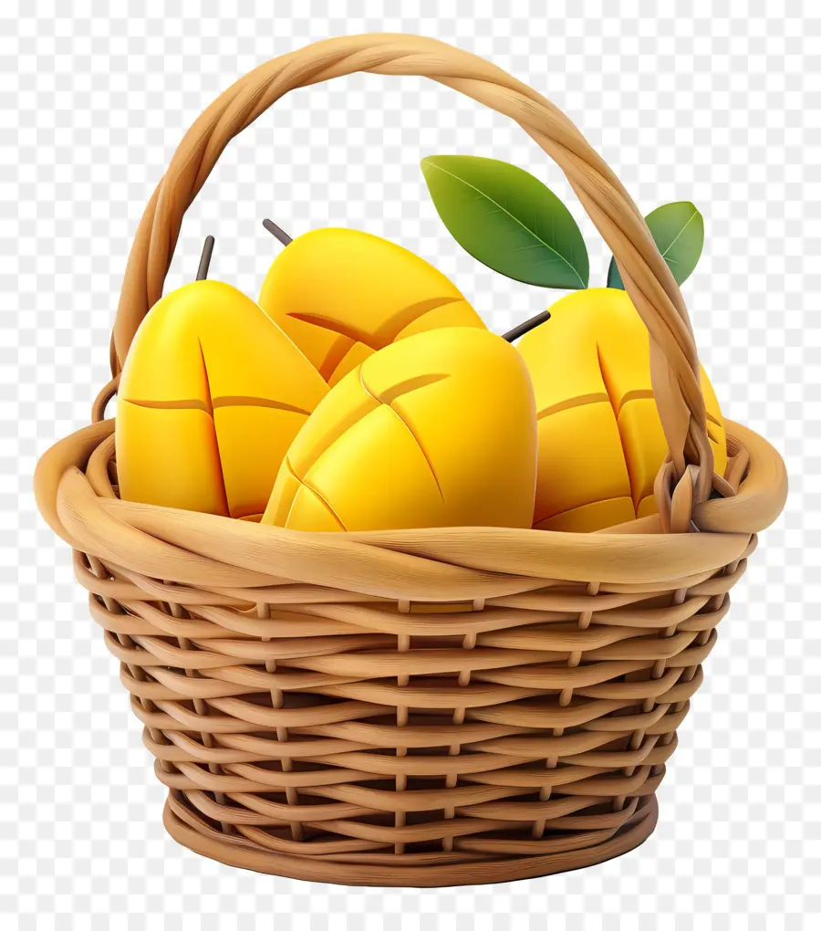 Mango En Canasta，Mangos PNG