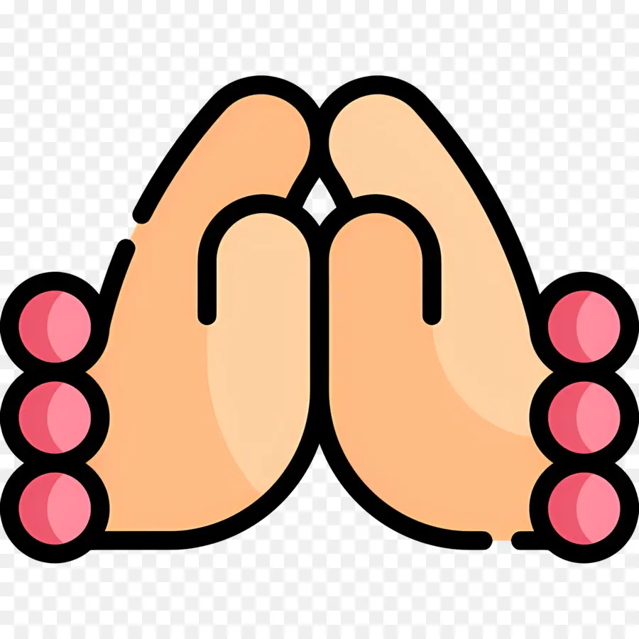 Namaste，Manos Orando PNG