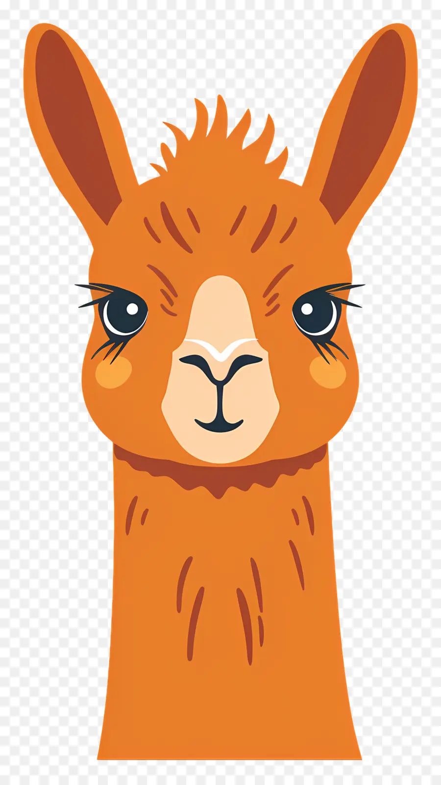 Cara De Alpaca，Llama De Dibujos Animados PNG