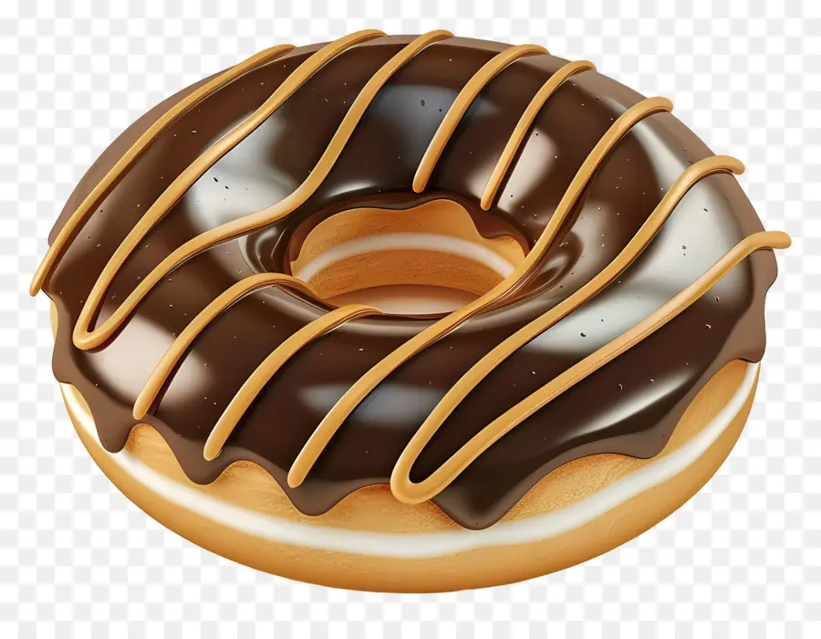 Donut De Chocolate，Postre PNG