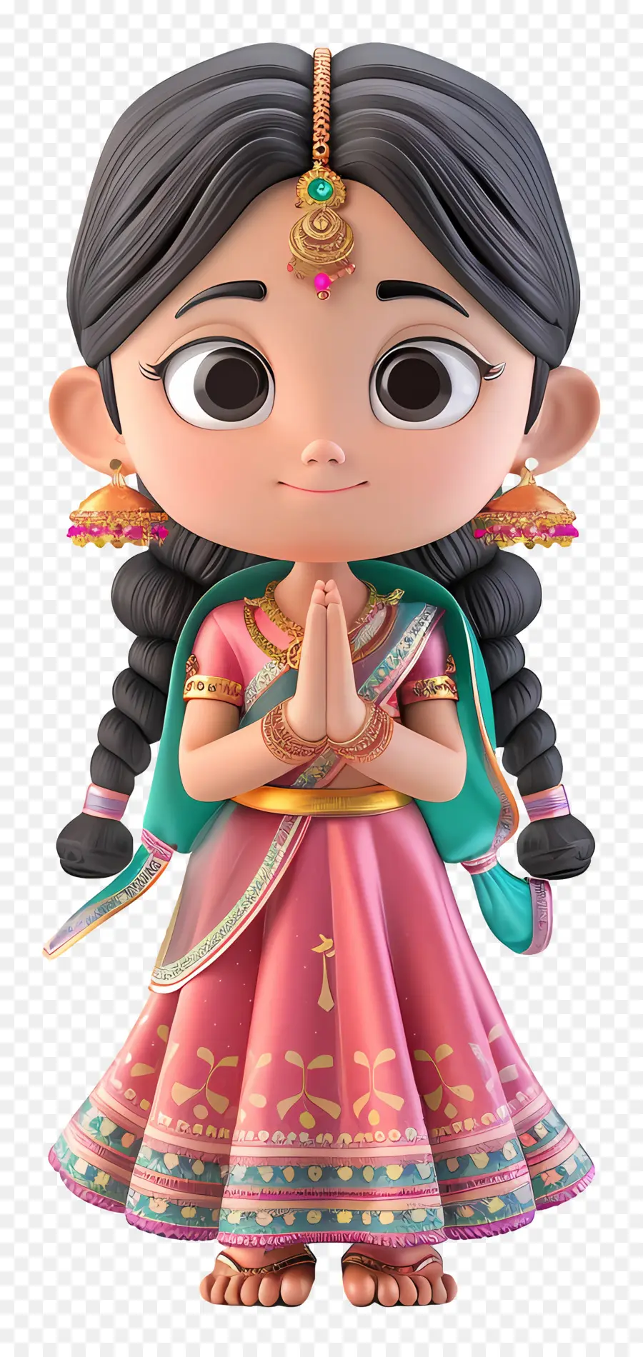 Niña India，Chica Tradicional PNG