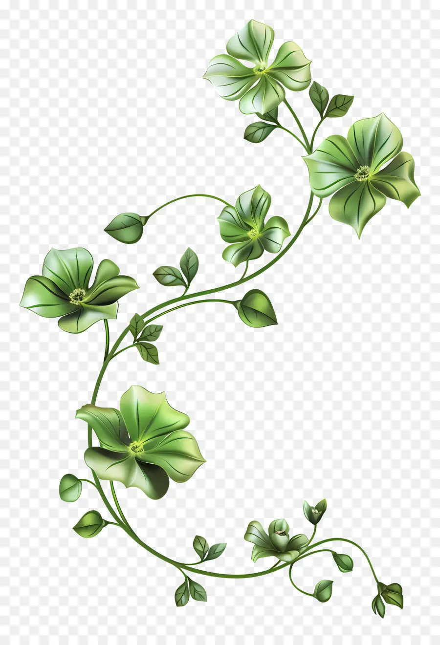 Flor Verde，Vides Verdes PNG