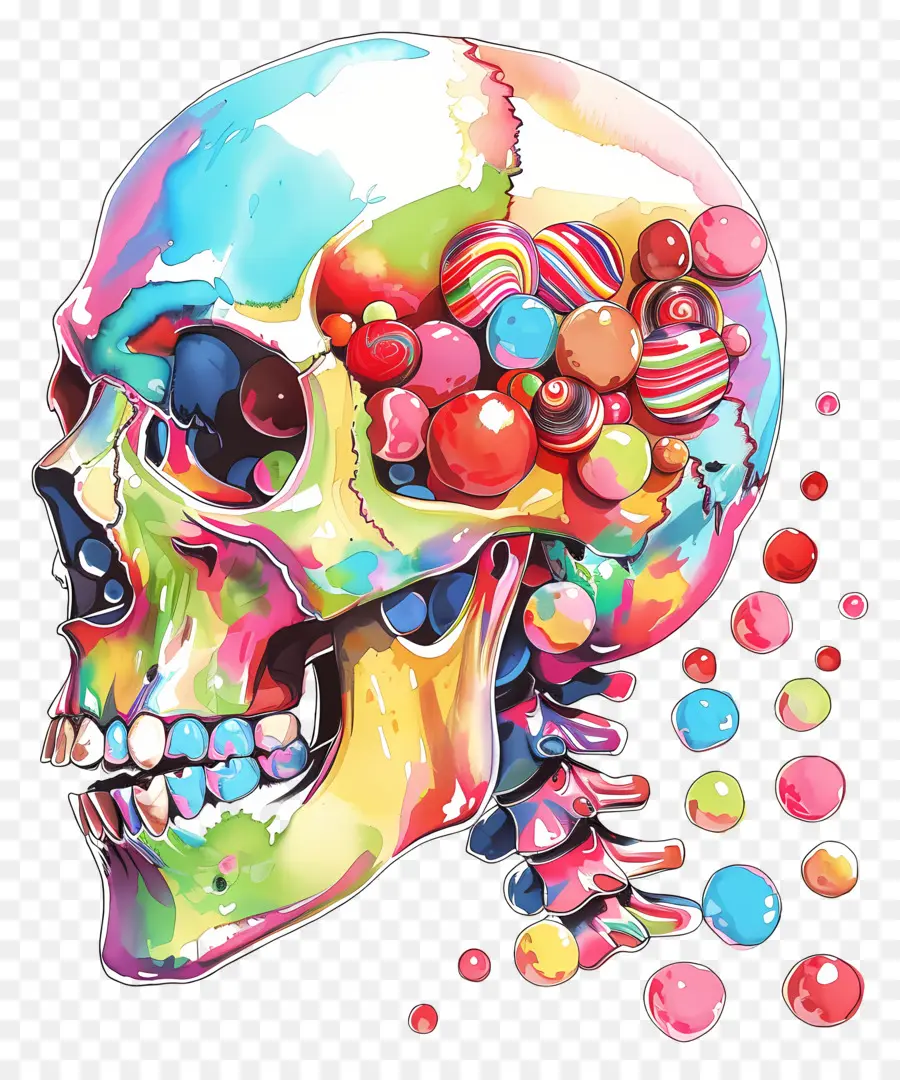 Cráneo，Calavera De Caramelo PNG