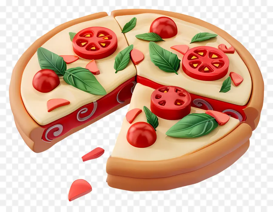 Pizza Margarita，Pizza PNG