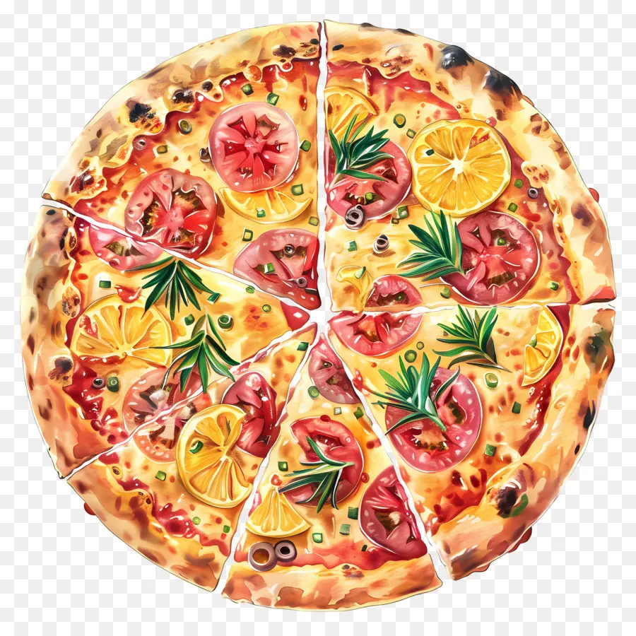 Pizza Hawaiana，Pizza PNG