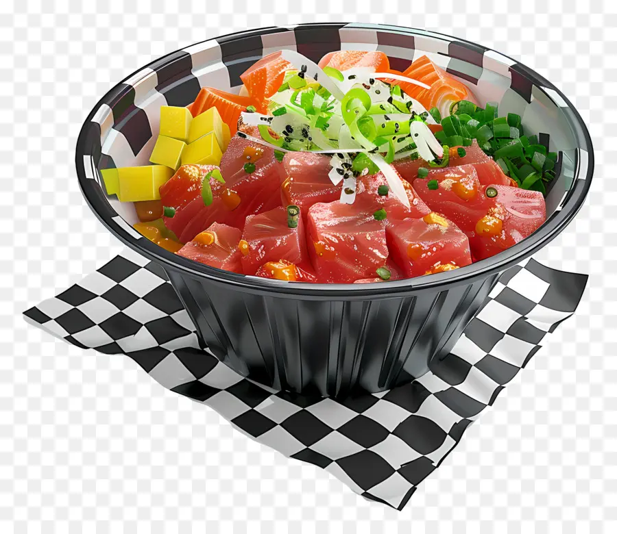 Poke Bowl，Sushi PNG