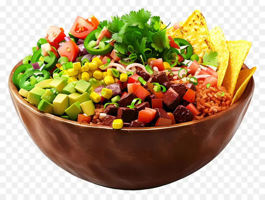 Tazón De Burritos，Tazón De Ensalada PNG