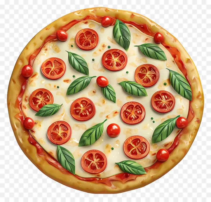 Pizza Margarita，Pizza PNG