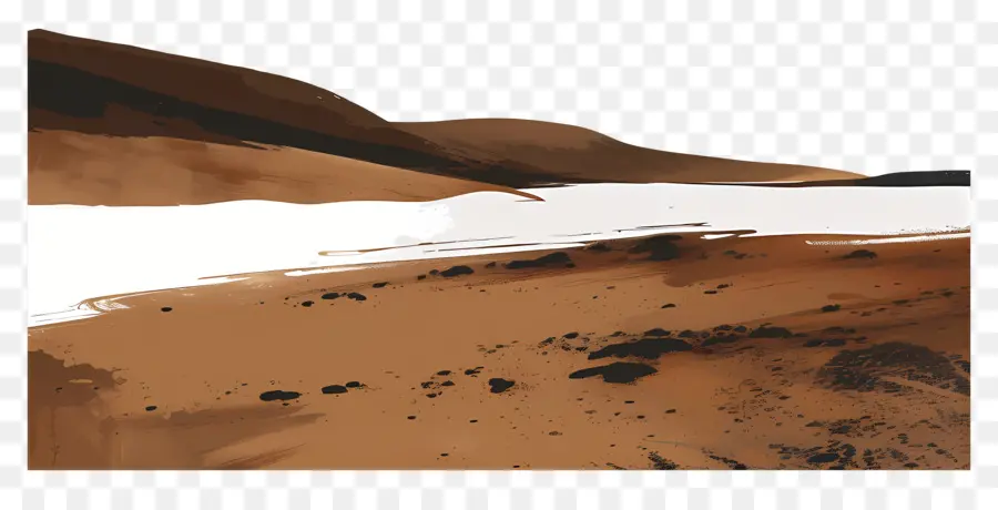 Paisaje De Barro，Desierto Rojo PNG