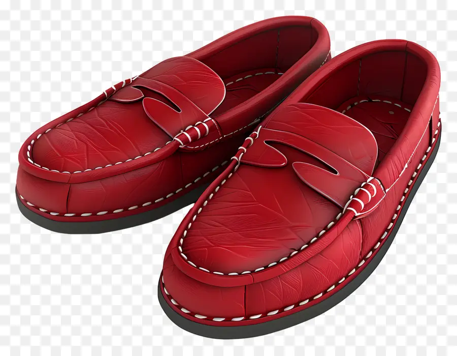 Mocasines，Zapatos Rojos PNG