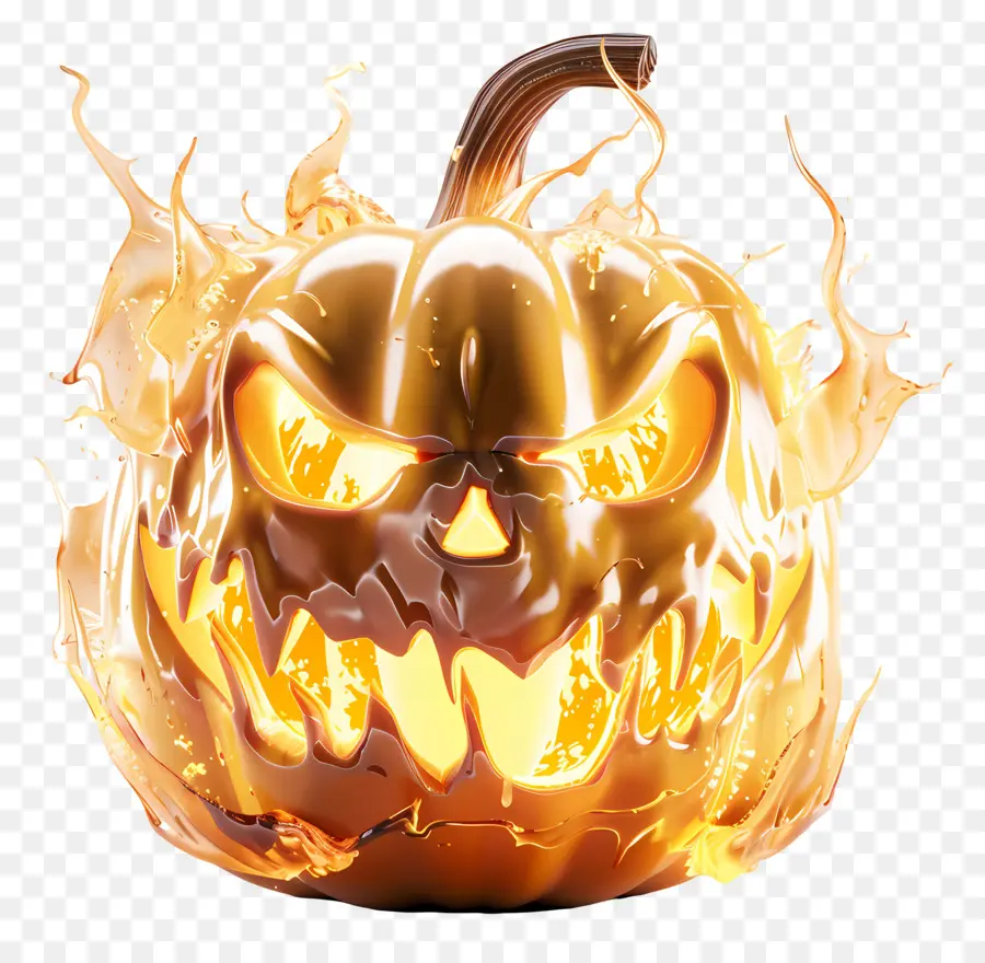 Calabaza De Halloween Brillante，Jack O' Lantern PNG