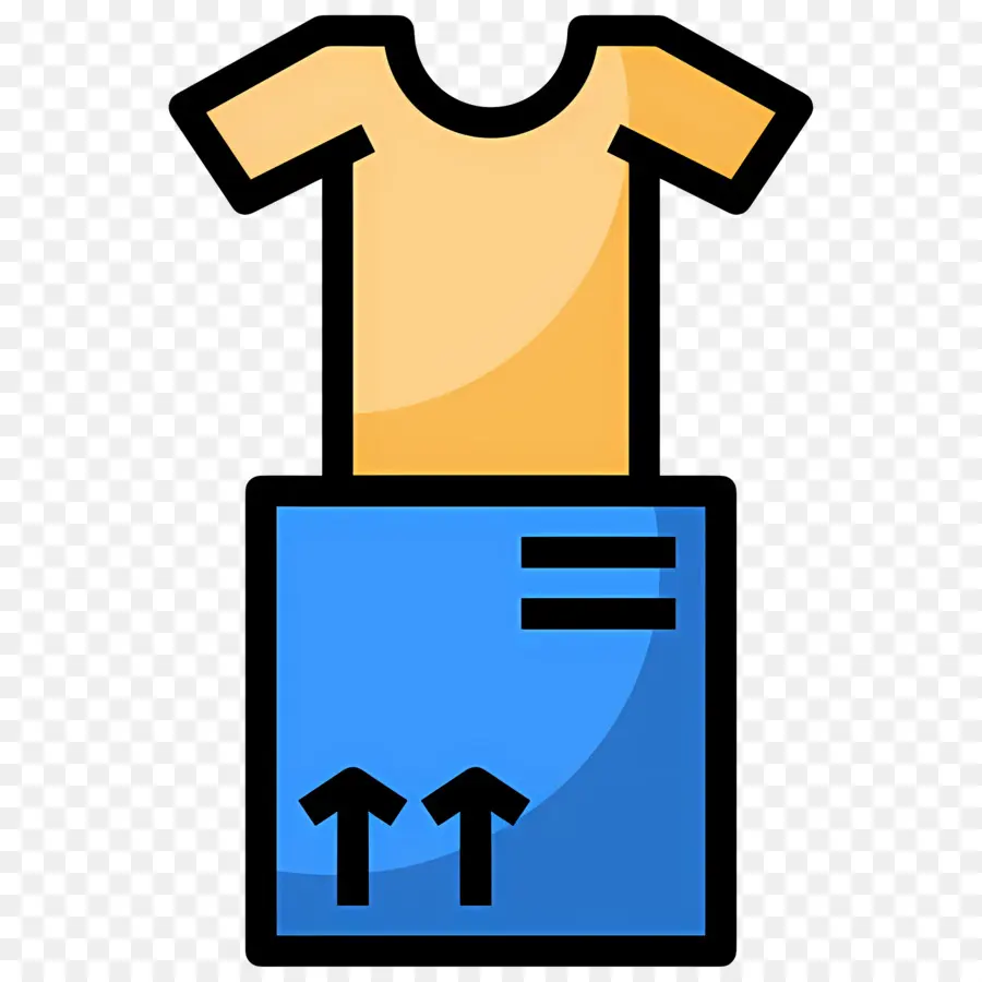 Caja De Ropa，Camiseta En Una Caja PNG