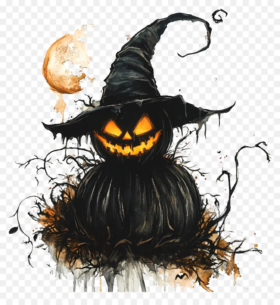 Samhain，Espantapájaros De Halloween PNG