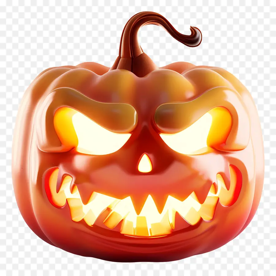 Calabaza De Halloween Brillante，Jack O' Lantern PNG