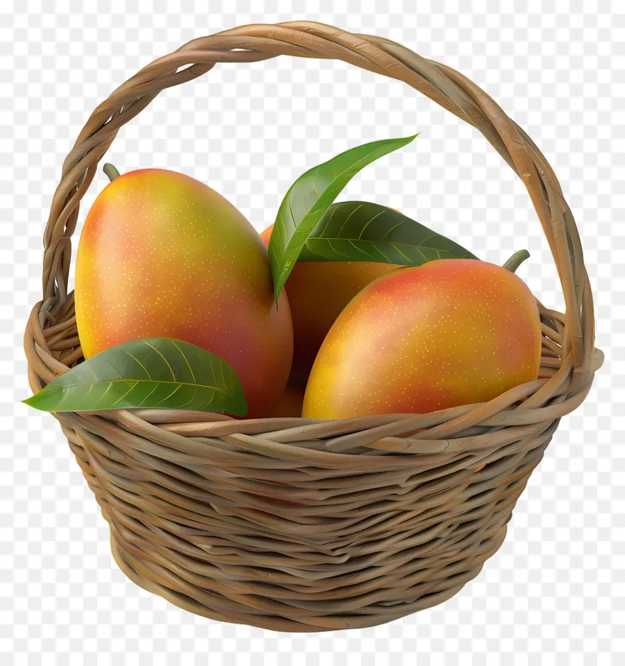 Mango En Canasta，Mangos En Canasta PNG