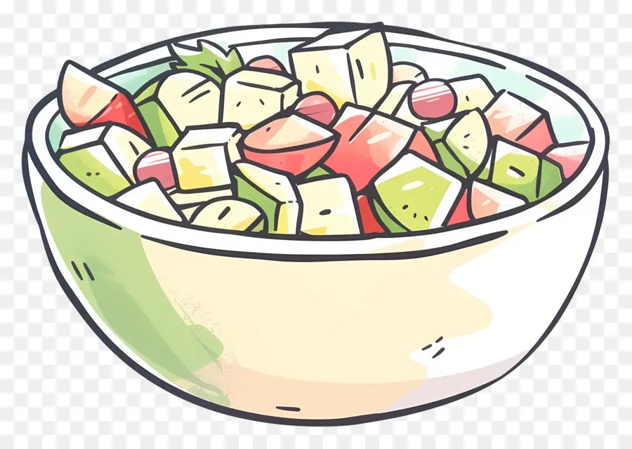 Ensalada Waldorf，Ensaladera PNG