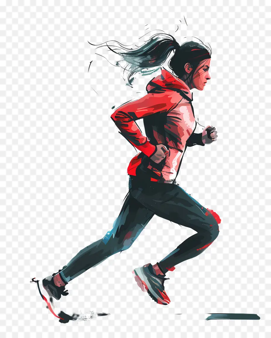 Mujer Trotando，Mujer Corriendo PNG